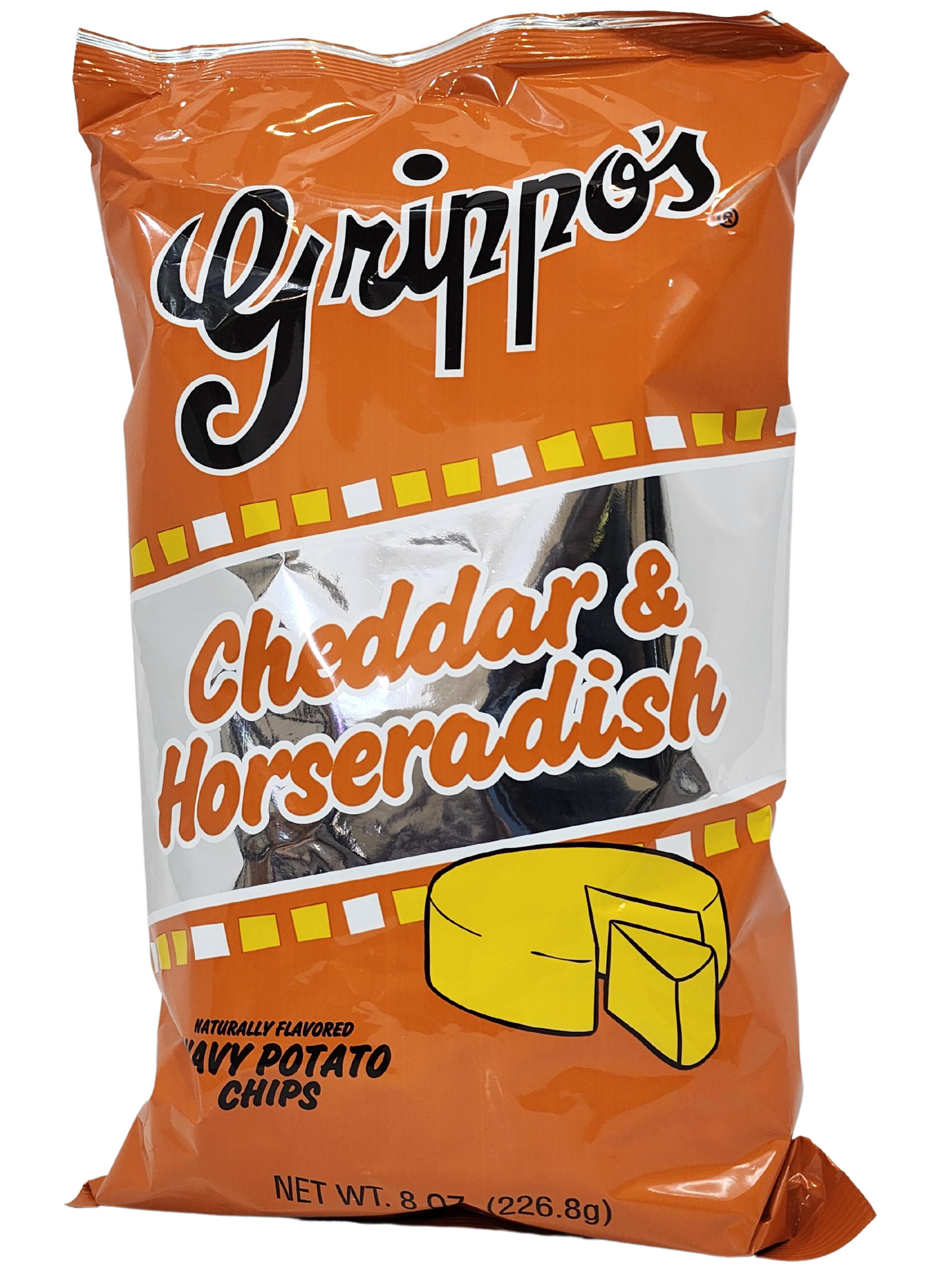 Grippo's Cheddar Horseradish Ripple Chips 8oz